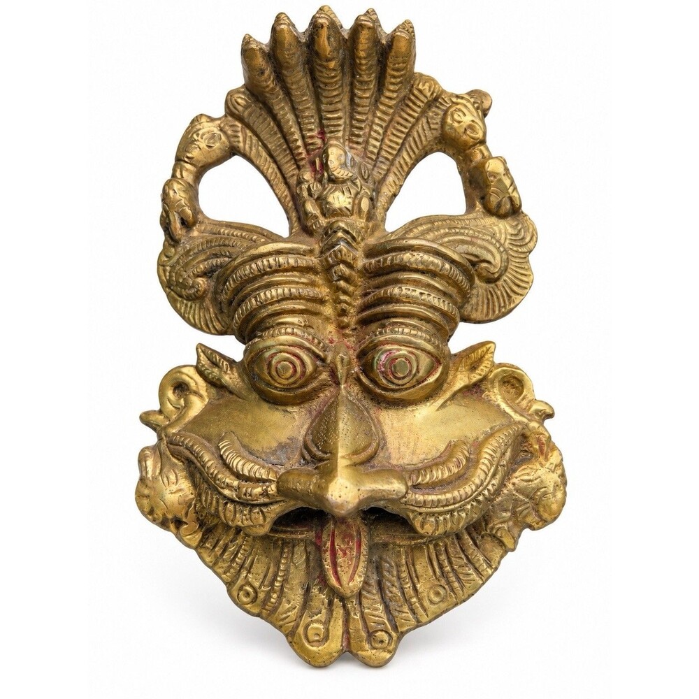 Vastu Brass Yali Wall Hanging Guardian Idol